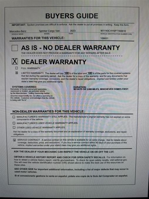 2023 Mercedes-benz Sprinter Cargo Van 2500 HR RWD, available for sale in Maple Shade, New Jersey | Car Revolution. Maple Shade, New Jersey 2023 Mercedes-benz Sprinter Cargo Van 2500 HR RWD, available for sale in Maple Shade, New Jersey | Car Revolution. Maple Shade, New Jersey