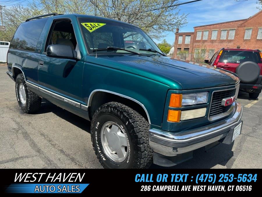 1995 GMC Yukon 1500 2dr 4WD, available for sale in West Haven, Connecticut | West Haven Auto Sales LLC. West Haven, Connecticut 1995 GMC Yukon 1500 2dr 4WD, available for sale in West Haven, Connecticut | West Haven Auto Sales LLC. West Haven, Connecticut