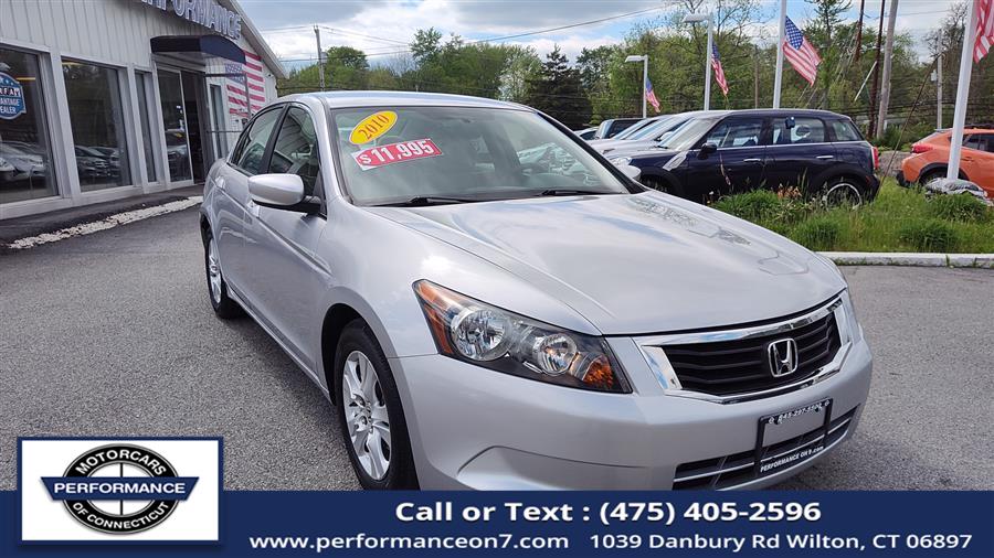 2010 Honda Accord Sdn 4dr I4 Auto LX-P, available for sale in Wilton, Connecticut | Performance Motor Cars Of Connecticut LLC. Wilton, Connecticut 2010 Honda Accord Sdn 4dr I4 Auto LX-P, available for sale in Wilton, Connecticut | Performance Motor Cars Of Connecticut LLC. Wilton, Connecticut