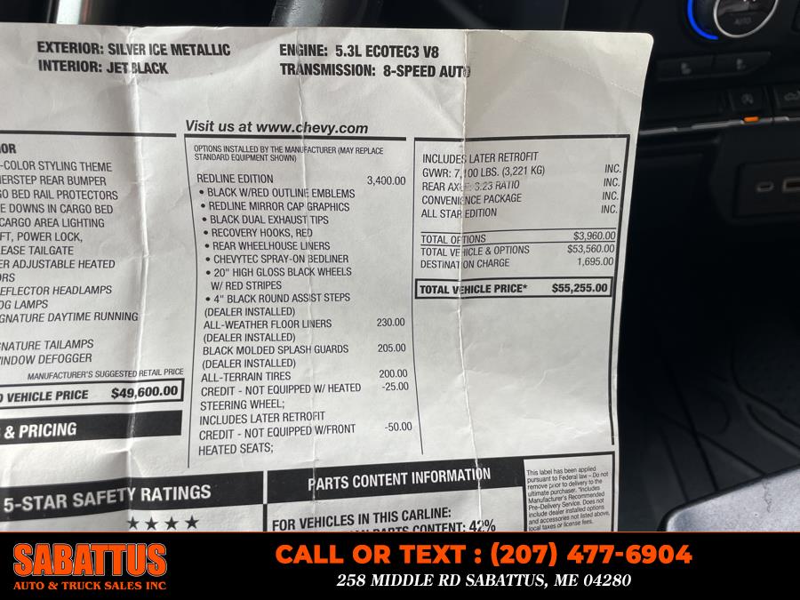 2022 Chevrolet Silverado 1500 LTD 4WD Crew Cab 147" RST, available for sale in Sabattus, Maine | Sabattus Auto and Truck Sales Inc. Sabattus, Maine 2022 Chevrolet Silverado 1500 LTD 4WD Crew Cab 147" RST, available for sale in Sabattus, Maine | Sabattus Auto and Truck Sales Inc. Sabattus, Maine