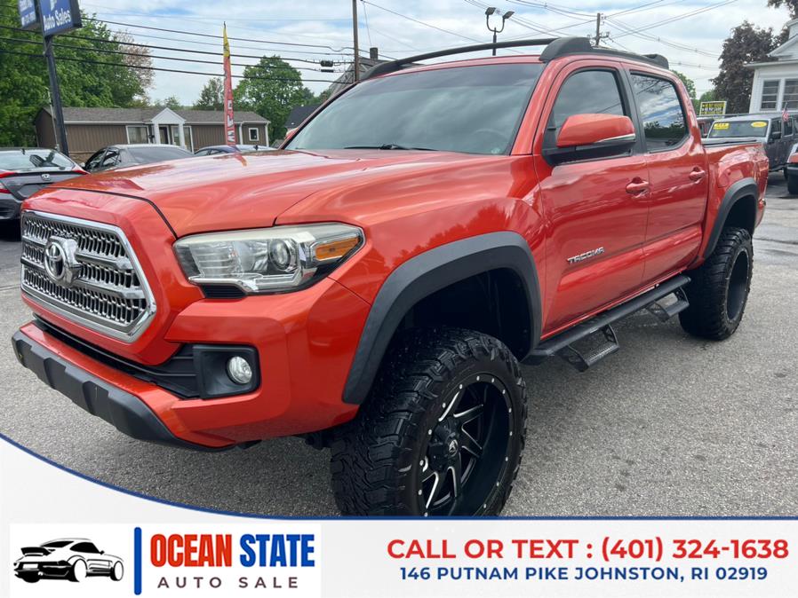 2017 Toyota Tacoma SR5 Double Cab 5'' Bed V6 4x4 AT (Natl), available for sale in Johnston, Rhode Island | Ocean State Auto Sales. Johnston, Rhode Island 2017 Toyota Tacoma SR5 Double Cab 5'' Bed V6 4x4 AT (Natl), available for sale in Johnston, Rhode Island | Ocean State Auto Sales. Johnston, Rhode Island