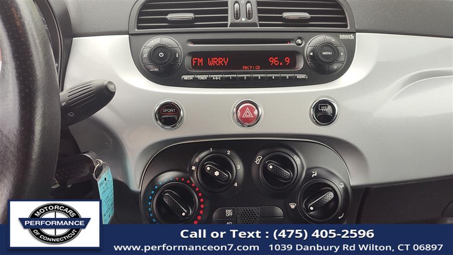 2012 FIAT 500 2dr HB Sport, available for sale in Wilton, Connecticut | Performance Motor Cars Of Connecticut LLC. Wilton, Connecticut 2012 FIAT 500 2dr HB Sport, available for sale in Wilton, Connecticut | Performance Motor Cars Of Connecticut LLC. Wilton, Connecticut