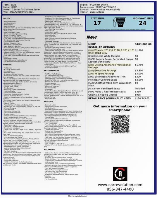 2022 BMW 750i Xdrive M Sport package, available for sale in Maple Shade, New Jersey | Car Revolution. Maple Shade, New Jersey 2022 BMW 750i Xdrive M Sport package, available for sale in Maple Shade, New Jersey | Car Revolution. Maple Shade, New Jersey