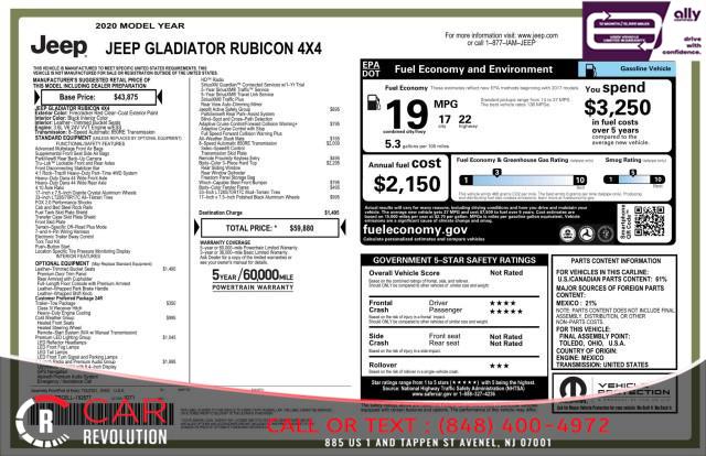 2020 Jeep Gladiator Rubicon 4X4, available for sale in Avenel, New Jersey | Car Revolution. Avenel, New Jersey 2020 Jeep Gladiator Rubicon 4X4, available for sale in Avenel, New Jersey | Car Revolution. Avenel, New Jersey