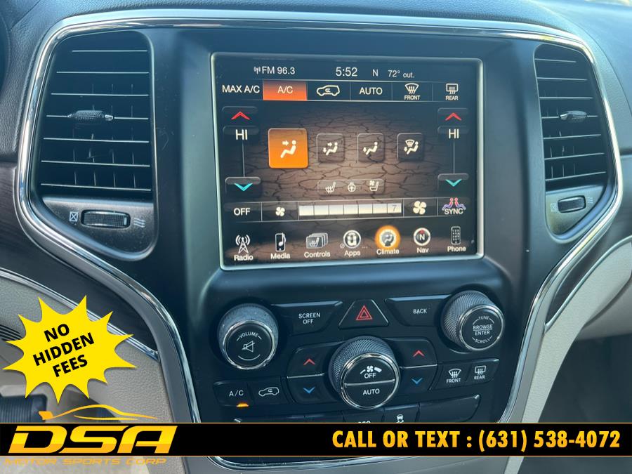 2015 Jeep Grand Cherokee 4WD 4dr Overland, available for sale in Commack, New York | DSA Motor Sports Corp. Commack, New York 2015 Jeep Grand Cherokee 4WD 4dr Overland, available for sale in Commack, New York | DSA Motor Sports Corp. Commack, New York