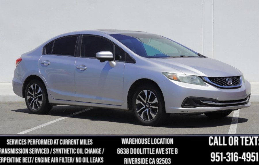 2015 Honda Civic Sedan EX NAVI BACK UP/SIDE CAMERA/ SUNROOF/SEAT WARMERS/NAV, available for sale in Riverside, California | Big Timin Motors LLC. Riverside, California 2015 Honda Civic Sedan EX NAVI BACK UP/SIDE CAMERA/ SUNROOF/SEAT WARMERS/NAV, available for sale in Riverside, California | Big Timin Motors LLC. Riverside, California