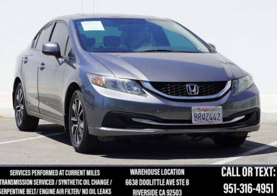 2013 Honda Civic Sdn EX SUNROOF/BLUETOOTH/BACK UP CAMERA/, available for sale in Riverside, California | Big Timin Motors LLC. Riverside, California 2013 Honda Civic Sdn EX SUNROOF/BLUETOOTH/BACK UP CAMERA/, available for sale in Riverside, California | Big Timin Motors LLC. Riverside, California