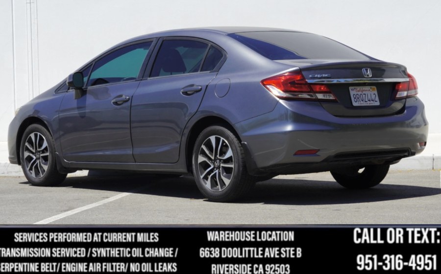 2013 Honda Civic Sdn EX SUNROOF/BLUETOOTH/BACK UP CAMERA/, available for sale in Riverside, California | Big Timin Motors LLC. Riverside, California 2013 Honda Civic Sdn EX SUNROOF/BLUETOOTH/BACK UP CAMERA/, available for sale in Riverside, California | Big Timin Motors LLC. Riverside, California