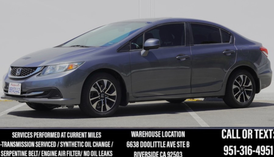 2013 Honda Civic Sdn EX SUNROOF/BLUETOOTH/BACK UP CAMERA/, available for sale in Riverside, California | Big Timin Motors LLC. Riverside, California 2013 Honda Civic Sdn EX SUNROOF/BLUETOOTH/BACK UP CAMERA/, available for sale in Riverside, California | Big Timin Motors LLC. Riverside, California