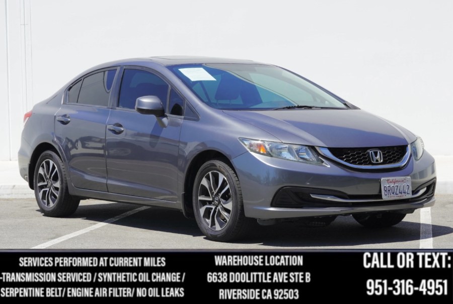 2013 Honda Civic Sdn EX SUNROOF/BLUETOOTH/BACK UP CAMERA/, available for sale in Riverside, California | Big Timin Motors LLC. Riverside, California 2013 Honda Civic Sdn EX SUNROOF/BLUETOOTH/BACK UP CAMERA/, available for sale in Riverside, California | Big Timin Motors LLC. Riverside, California