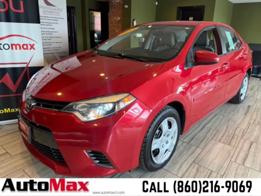 2015 Toyota Corolla 4dr Sdn CVT LE (Natl), available for sale in West Hartford, Connecticut | AutoMax. West Hartford, Connecticut