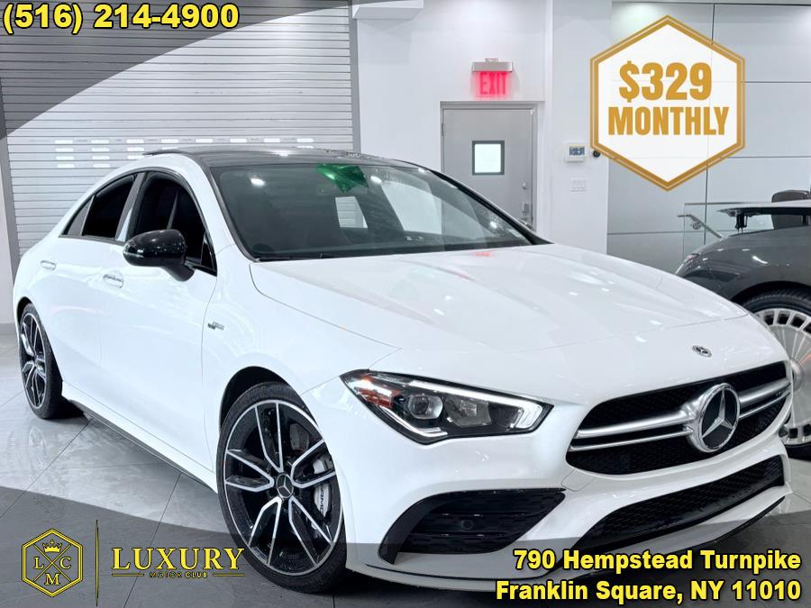 2021 Mercedes-Benz CLA AMG CLA 35 4MATIC Coupe, available for sale in Franklin Square, New York | Luxury Motor Club. Franklin Square, New York 2021 Mercedes-Benz CLA AMG CLA 35 4MATIC Coupe, available for sale in Franklin Square, New York | Luxury Motor Club. Franklin Square, New York