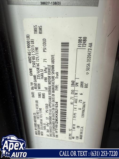 2019 Ford Transit Van T-250 130" Low Rf 9000 GVWR Swing-Out RH Dr, available for sale in Selden, New York | Apex Auto. Selden, New York 2019 Ford Transit Van T-250 130" Low Rf 9000 GVWR Swing-Out RH Dr, available for sale in Selden, New York | Apex Auto. Selden, New York