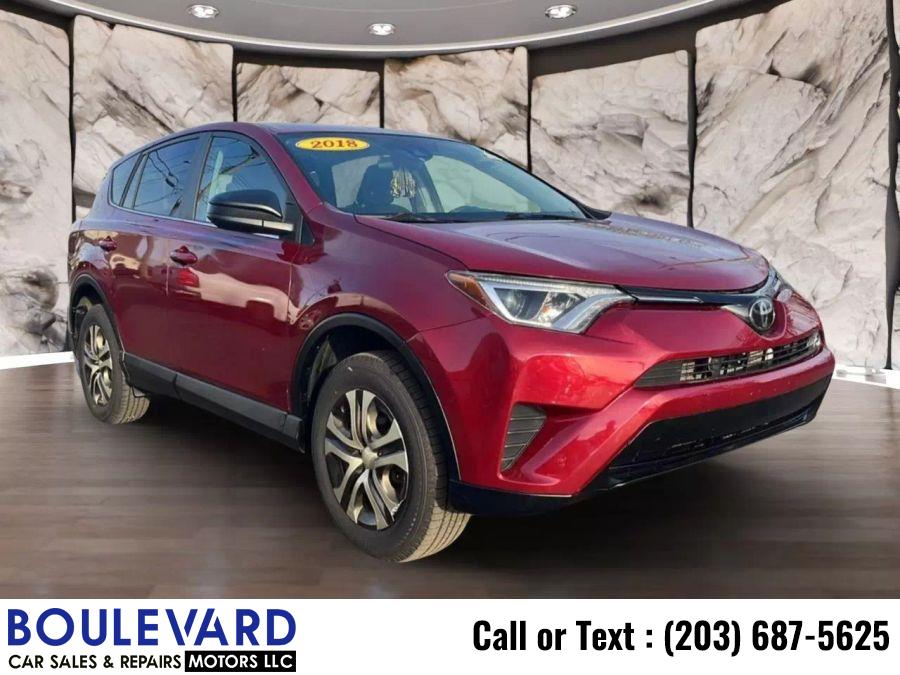 2018 Toyota Rav4 LE Sport Utility 4D, available for sale in New Haven, Connecticut | Boulevard Motors LLC. New Haven, Connecticut 2018 Toyota Rav4 LE Sport Utility 4D, available for sale in New Haven, Connecticut | Boulevard Motors LLC. New Haven, Connecticut