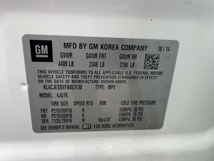 2015 Buick Encore AWD 4dr, available for sale in Bristol, Connecticut | Bristol Auto Center LLC. Bristol, Connecticut 2015 Buick Encore AWD 4dr, available for sale in Bristol, Connecticut | Bristol Auto Center LLC. Bristol, Connecticut