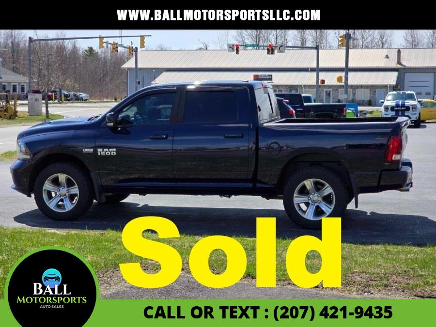 2016 Ram 1500 4WD Crew Cab 140.5" Sport, available for sale in Brewer, Maine | Ball Motorsports LLC. Brewer, Maine