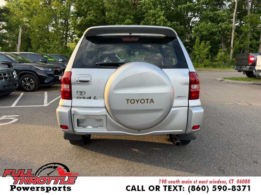 2005 Toyota RAV4 4dr Auto 4WD, available for sale in East Windsor, Connecticut | Full Throttle Power Sports LLC. East Windsor, Connecticut 2005 Toyota RAV4 4dr Auto 4WD, available for sale in East Windsor, Connecticut | Full Throttle Power Sports LLC. East Windsor, Connecticut