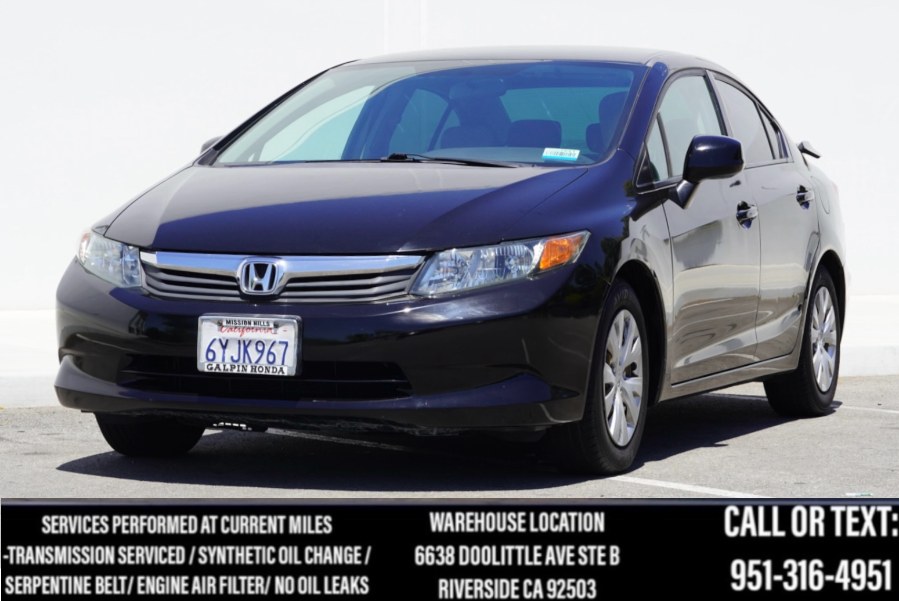 2012 Honda Civic Sdn LX 4dr Auto, available for sale in Riverside, California | Big Timin Motors LLC. Riverside, California 2012 Honda Civic Sdn LX 4dr Auto, available for sale in Riverside, California | Big Timin Motors LLC. Riverside, California