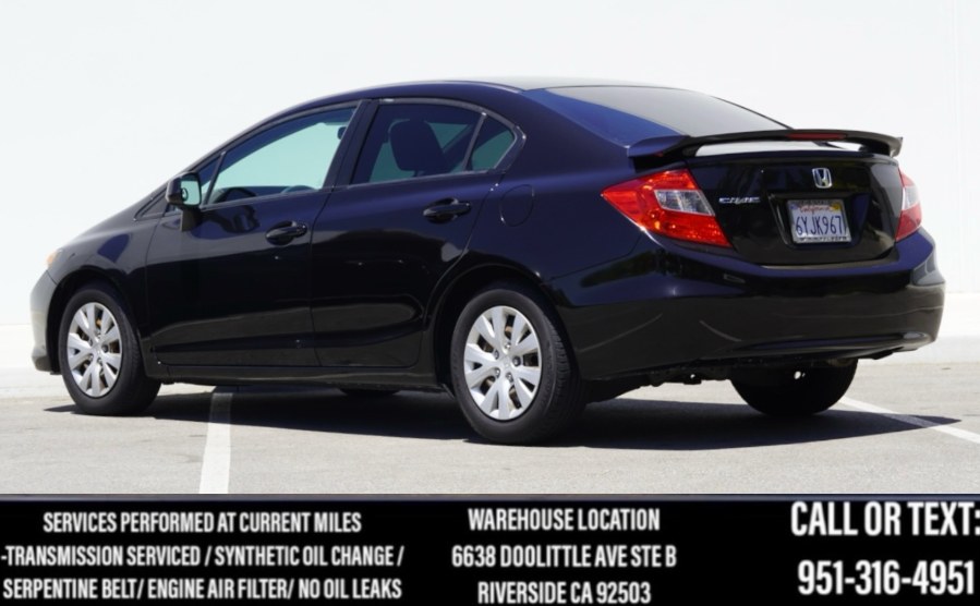 2012 Honda Civic Sdn LX 4dr Auto, available for sale in Riverside, California | Big Timin Motors LLC. Riverside, California 2012 Honda Civic Sdn LX 4dr Auto, available for sale in Riverside, California | Big Timin Motors LLC. Riverside, California