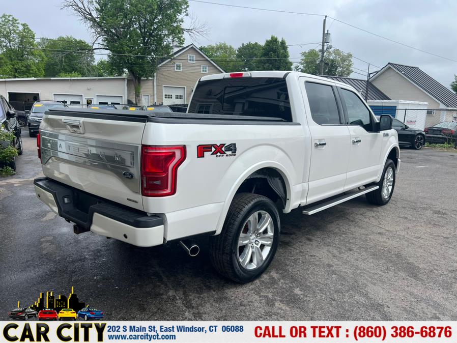 2015 Ford F-150 4WD SuperCrew 145" Platinum, available for sale in East Windsor, Connecticut | Car City LLC. East Windsor, Connecticut 2015 Ford F-150 4WD SuperCrew 145" Platinum, available for sale in East Windsor, Connecticut | Car City LLC. East Windsor, Connecticut