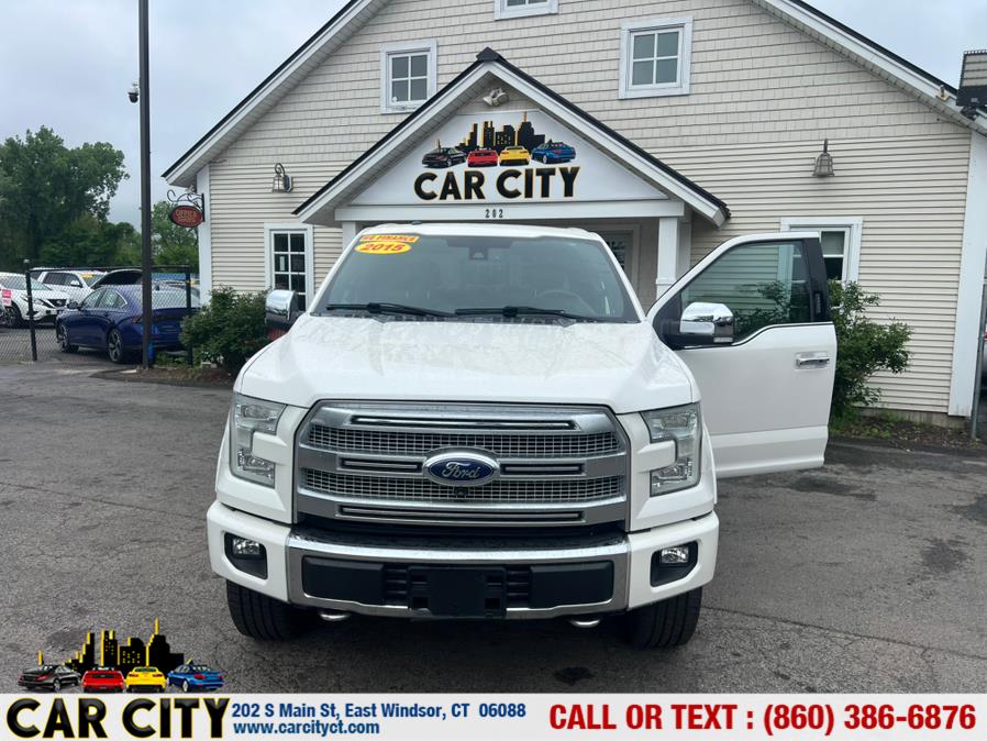 2015 Ford F-150 4WD SuperCrew 145" Platinum, available for sale in East Windsor, Connecticut | Car City LLC. East Windsor, Connecticut 2015 Ford F-150 4WD SuperCrew 145" Platinum, available for sale in East Windsor, Connecticut | Car City LLC. East Windsor, Connecticut