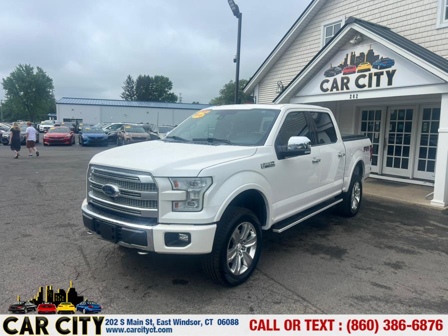 2015 Ford F-150 4WD SuperCrew 145" Platinum, available for sale in East Windsor, Connecticut | Car City LLC. East Windsor, Connecticut 2015 Ford F-150 4WD SuperCrew 145" Platinum, available for sale in East Windsor, Connecticut | Car City LLC. East Windsor, Connecticut