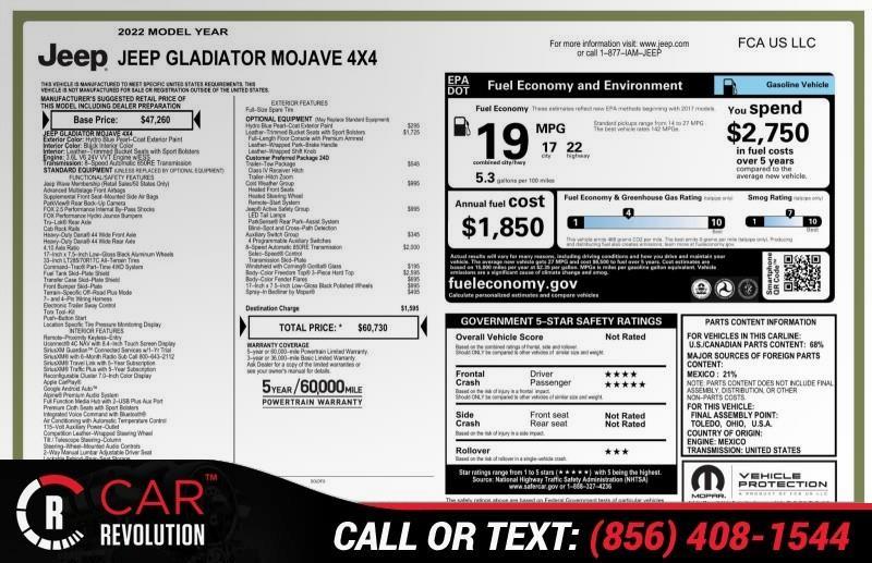 2022 Jeep Gladiator Mojave 4x4 Mojave, available for sale in Maple Shade, New Jersey | Car Revolution. Maple Shade, New Jersey 2022 Jeep Gladiator Mojave 4x4 Mojave, available for sale in Maple Shade, New Jersey | Car Revolution. Maple Shade, New Jersey
