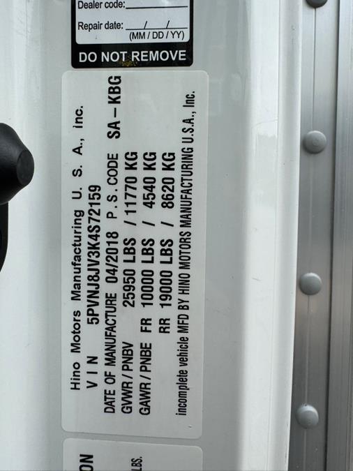 2019 Hino 268A 26 FT MICKEY BOX MAXON LIFTGATE NON CDL, available for sale in Paterson, New Jersey | Speedway Commercial Motors LLC. Paterson, New Jersey 2019 Hino 268A 26 FT MICKEY BOX MAXON LIFTGATE NON CDL, available for sale in Paterson, New Jersey | Speedway Commercial Motors LLC. Paterson, New Jersey