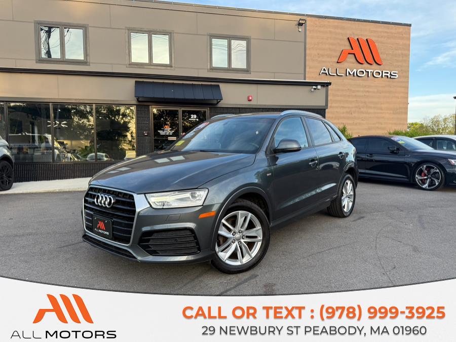 2018 Audi Q3 2.0 TFSI Sport Premium quattro AWD, available for sale in Peabody, Massachusetts | All Motors. Peabody, Massachusetts 2018 Audi Q3 2.0 TFSI Sport Premium quattro AWD, available for sale in Peabody, Massachusetts | All Motors. Peabody, Massachusetts