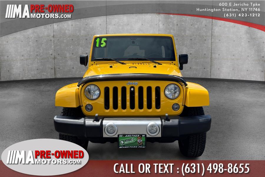 2015 Jeep Wrangler Unlimited SAHARA 4WD 4dr Sahara, available for sale in Huntington Station, New York | M & A Motors. Huntington Station, New York 2015 Jeep Wrangler Unlimited SAHARA 4WD 4dr Sahara, available for sale in Huntington Station, New York | M & A Motors. Huntington Station, New York