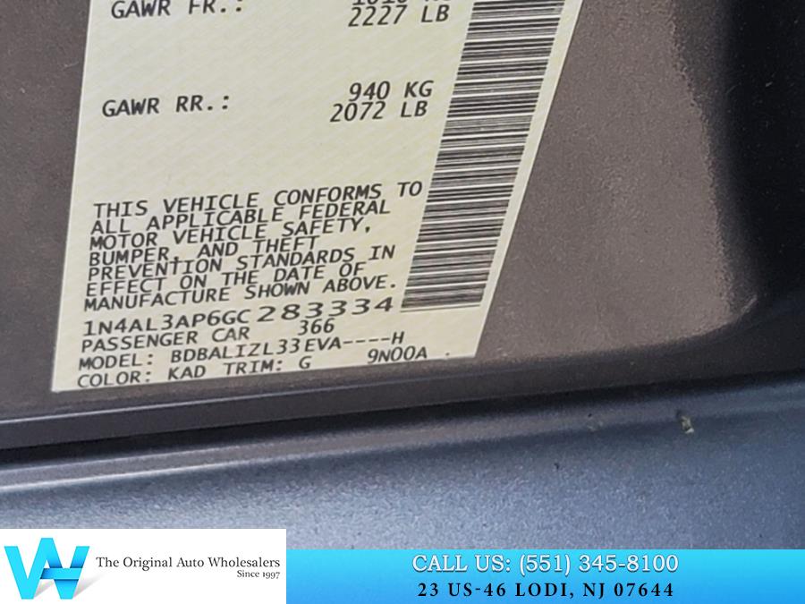 2016 Nissan Altima 4dr Sdn I4 2.5 SV, available for sale in Lodi, New Jersey | AW Auto & Truck Wholesalers, Inc. Lodi, New Jersey 2016 Nissan Altima 4dr Sdn I4 2.5 SV, available for sale in Lodi, New Jersey | AW Auto & Truck Wholesalers, Inc. Lodi, New Jersey