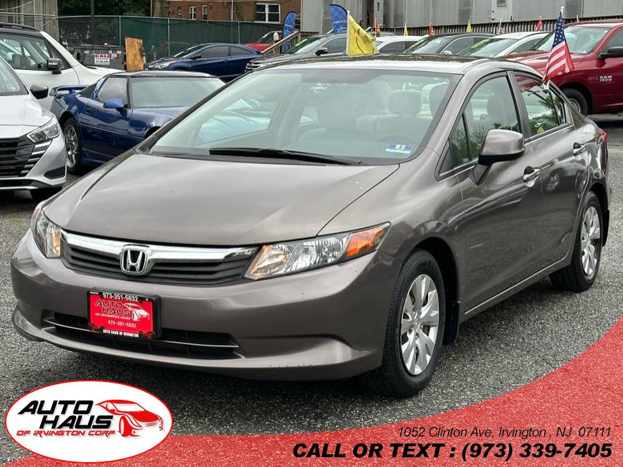 2012 Honda Civic Sdn 4dr Auto LX, available for sale in Irvington , New Jersey | Auto Haus of Irvington Corp. Irvington , New Jersey 2012 Honda Civic Sdn 4dr Auto LX, available for sale in Irvington , New Jersey | Auto Haus of Irvington Corp. Irvington , New Jersey
