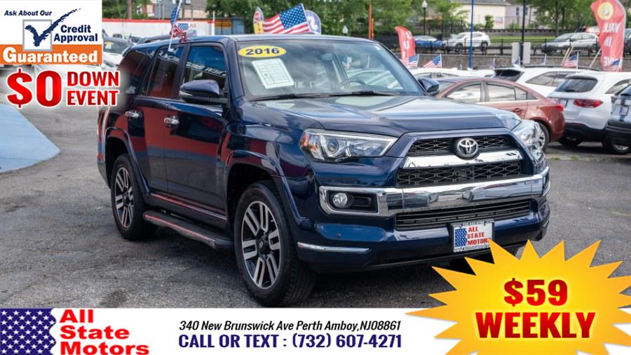 2016 Toyota 4Runner 4WD 4dr V6 Limited (Natl), available for sale in Perth Amboy, New Jersey | All State Motor Inc. Perth Amboy, New Jersey 2016 Toyota 4Runner 4WD 4dr V6 Limited (Natl), available for sale in Perth Amboy, New Jersey | All State Motor Inc. Perth Amboy, New Jersey