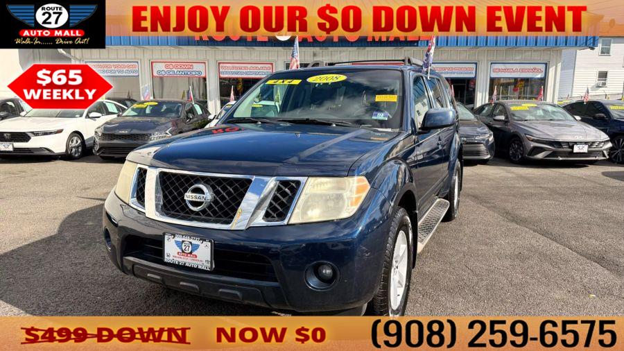 2008 Nissan Pathfinder SE Sport Utility 4D, available for sale in Linden, New Jersey | Route 27 Auto Mall. Linden, New Jersey 2008 Nissan Pathfinder SE Sport Utility 4D, available for sale in Linden, New Jersey | Route 27 Auto Mall. Linden, New Jersey
