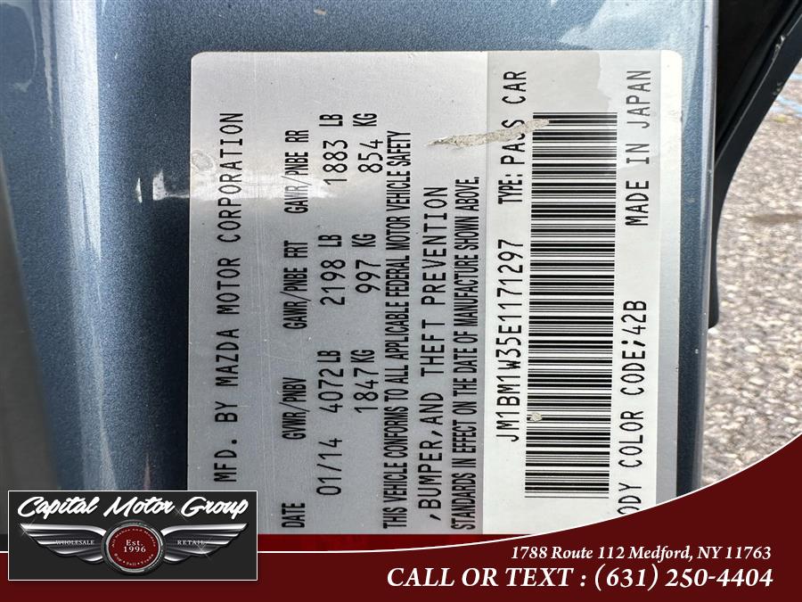 2014 Mazda Mazda3 4dr Sdn Auto s Grand Touring, available for sale in Medford, New York | Capital Motor Group Inc. Medford, New York 2014 Mazda Mazda3 4dr Sdn Auto s Grand Touring, available for sale in Medford, New York | Capital Motor Group Inc. Medford, New York