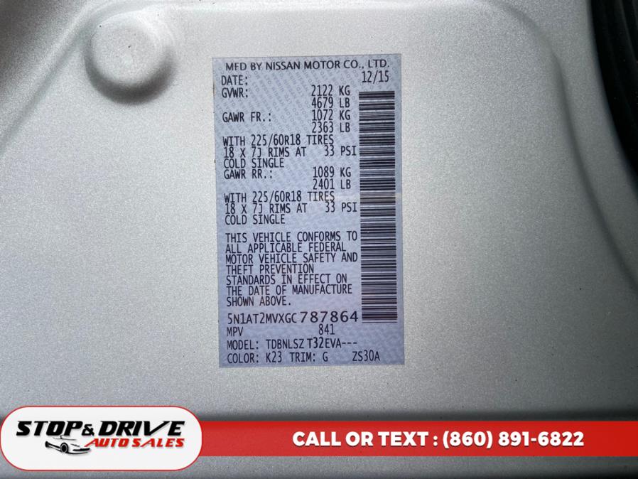 2016 Nissan Rogue AWD 4dr SL, available for sale in East Windsor, Connecticut | Stop & Drive Auto Sales. East Windsor, Connecticut 2016 Nissan Rogue AWD 4dr SL, available for sale in East Windsor, Connecticut | Stop & Drive Auto Sales. East Windsor, Connecticut