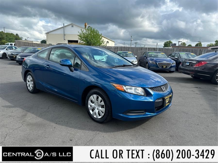 2012 Honda Civic Cpe 2dr Auto LX, available for sale in East Windsor, Connecticut | Central A/S LLC. East Windsor, Connecticut 2012 Honda Civic Cpe 2dr Auto LX, available for sale in East Windsor, Connecticut | Central A/S LLC. East Windsor, Connecticut