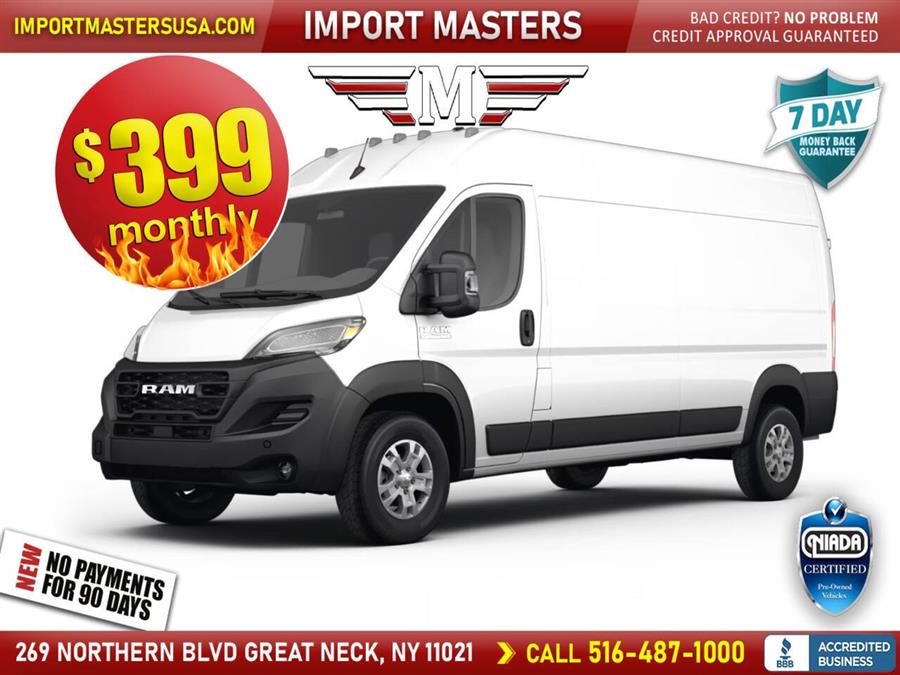 2023 Ram Promaster 2500 159 WB 3dr High Roof Cargo Van, available for sale in Great Neck, New York | Camy Cars. Great Neck, New York 2023 Ram Promaster 2500 159 WB 3dr High Roof Cargo Van, available for sale in Great Neck, New York | Camy Cars. Great Neck, New York