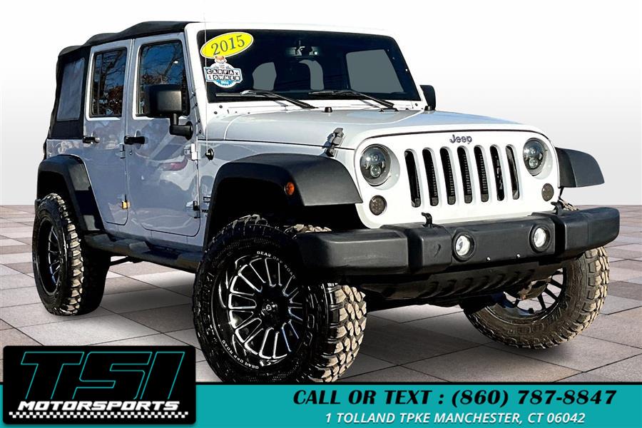 2015 Jeep Wrangler Unlimited 4WD 4dr Sport, available for sale in Manchester, Connecticut | TSI Motorsports. Manchester, Connecticut 2015 Jeep Wrangler Unlimited 4WD 4dr Sport, available for sale in Manchester, Connecticut | TSI Motorsports. Manchester, Connecticut