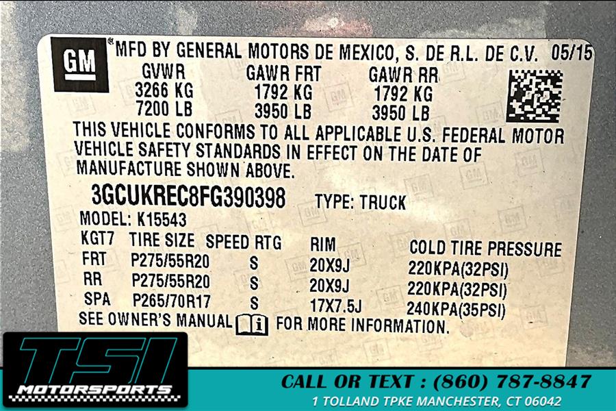 2015 Chevrolet Silverado 1500 4WD Crew Cab 143.5" LT w/1LT, available for sale in Manchester, Connecticut | TSI Motorsports. Manchester, Connecticut 2015 Chevrolet Silverado 1500 4WD Crew Cab 143.5" LT w/1LT, available for sale in Manchester, Connecticut | TSI Motorsports. Manchester, Connecticut