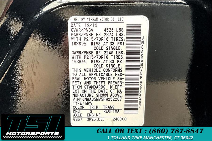 2015 Nissan Rogue Select AWD 4dr S, available for sale in Manchester, Connecticut | TSI Motorsports. Manchester, Connecticut 2015 Nissan Rogue Select AWD 4dr S, available for sale in Manchester, Connecticut | TSI Motorsports. Manchester, Connecticut