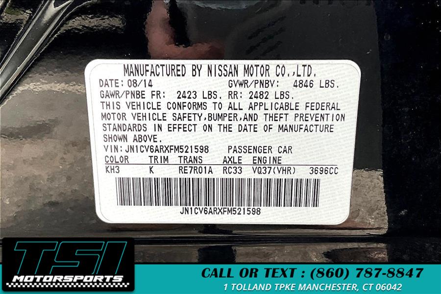 2015 Infiniti Q40 4dr Sdn AWD, available for sale in Manchester, Connecticut | TSI Motorsports. Manchester, Connecticut 2015 Infiniti Q40 4dr Sdn AWD, available for sale in Manchester, Connecticut | TSI Motorsports. Manchester, Connecticut