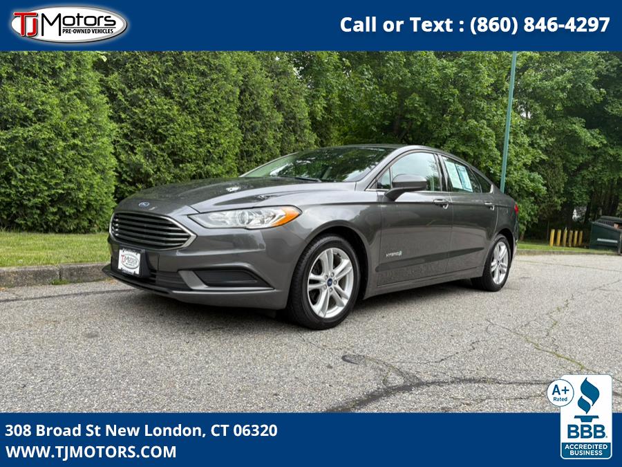 2018 Ford Fusion Hybrid S FWD, available for sale in New London, Connecticut | TJ Motors LLC. New London, Connecticut 2018 Ford Fusion Hybrid S FWD, available for sale in New London, Connecticut | TJ Motors LLC. New London, Connecticut
