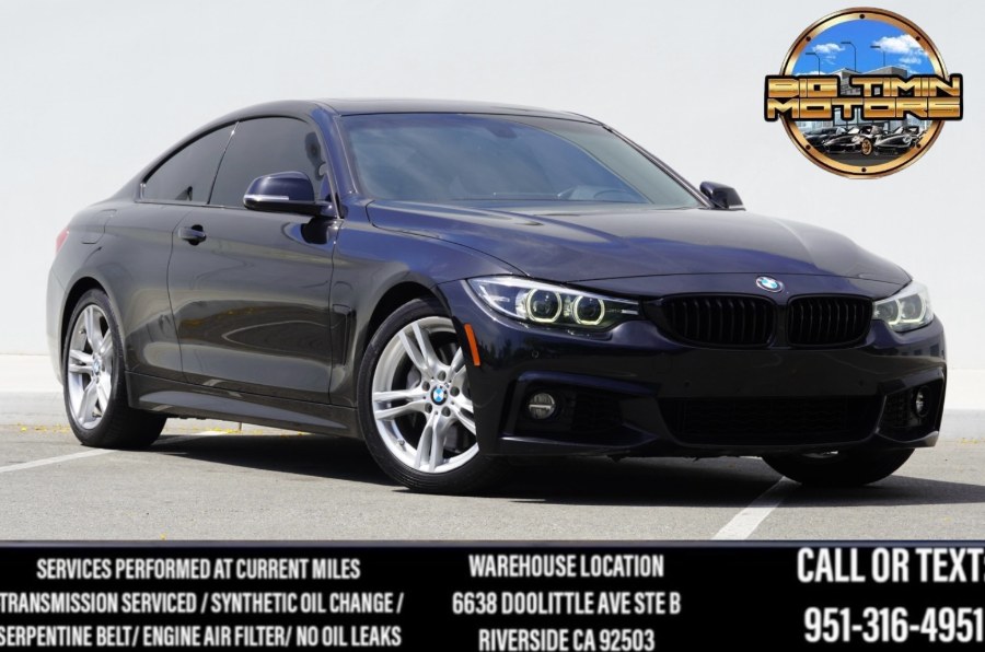 2019 BMW F32 B58 440i MSPORT BLACK SAPP/ HARMON KARDON/ APPLE CAR PLAY, available for sale in Riverside, California | Big Timin Motors LLC. Riverside, California