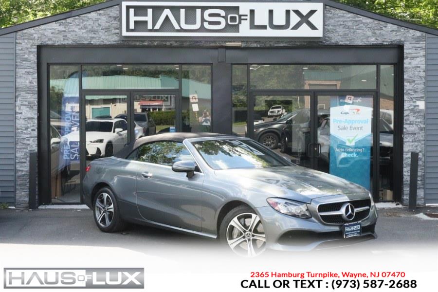 2018 Mercedes-Benz E-Class E 400 4MATIC Cabriolet, available for sale in Wayne, New Jersey | Haus of Lux. Wayne, New Jersey 2018 Mercedes-Benz E-Class E 400 4MATIC Cabriolet, available for sale in Wayne, New Jersey | Haus of Lux. Wayne, New Jersey