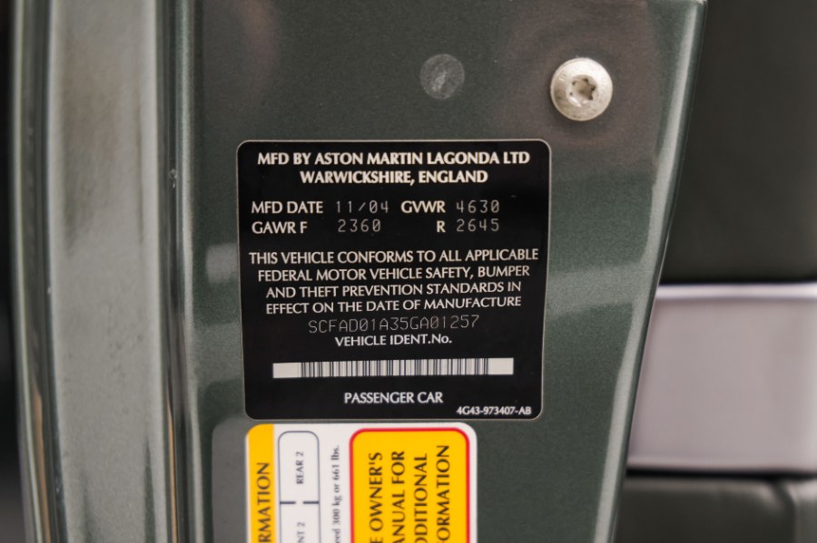 2005 Aston Martin DB9 2dr Cpe Auto, available for sale in North Salem, New York | Meccanic Shop North Inc. North Salem, New York 2005 Aston Martin DB9 2dr Cpe Auto, available for sale in North Salem, New York | Meccanic Shop North Inc. North Salem, New York