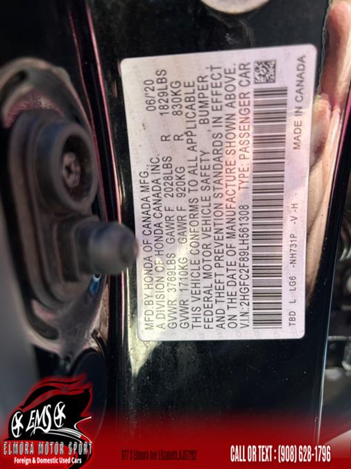 2020 Honda Civic Sedan Sport CVT, available for sale in Elizabeth, New Jersey | Elmora Motor Sports. Elizabeth, New Jersey 2020 Honda Civic Sedan Sport CVT, available for sale in Elizabeth, New Jersey | Elmora Motor Sports. Elizabeth, New Jersey