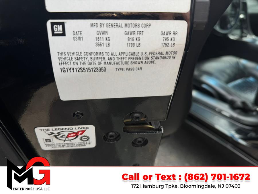2001 Chevrolet Corvette 2dr Z06 Hardtop, available for sale in Bloomingdale, New Jersey | MG Enterprise USA. Bloomingdale, New Jersey 2001 Chevrolet Corvette 2dr Z06 Hardtop, available for sale in Bloomingdale, New Jersey | MG Enterprise USA. Bloomingdale, New Jersey