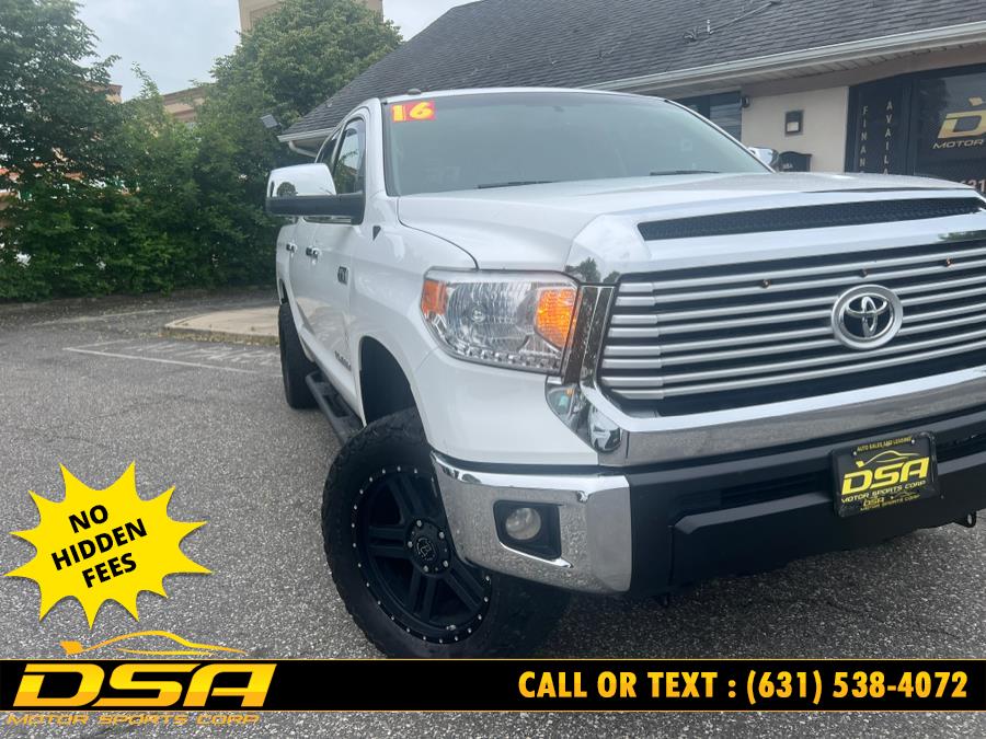 2016 Toyota Tundra 4WD Truck CrewMax 5.7L FFV V8 6-Spd AT LTD (Natl), available for sale in Commack, New York | DSA Motor Sports Corp. Commack, New York 2016 Toyota Tundra 4WD Truck CrewMax 5.7L FFV V8 6-Spd AT LTD (Natl), available for sale in Commack, New York | DSA Motor Sports Corp. Commack, New York