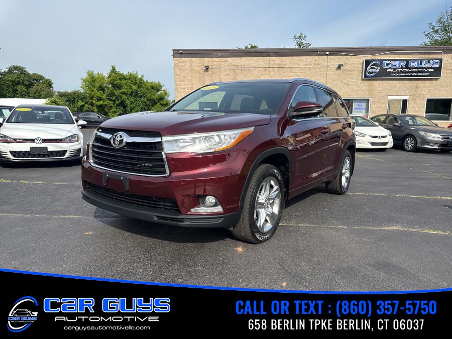 2015 Toyota Highlander AWD 4dr V6 Limited (Natl), available for sale in Berlin, Connecticut | Car Guys Automotive LLC. Berlin, Connecticut 2015 Toyota Highlander AWD 4dr V6 Limited (Natl), available for sale in Berlin, Connecticut | Car Guys Automotive LLC. Berlin, Connecticut